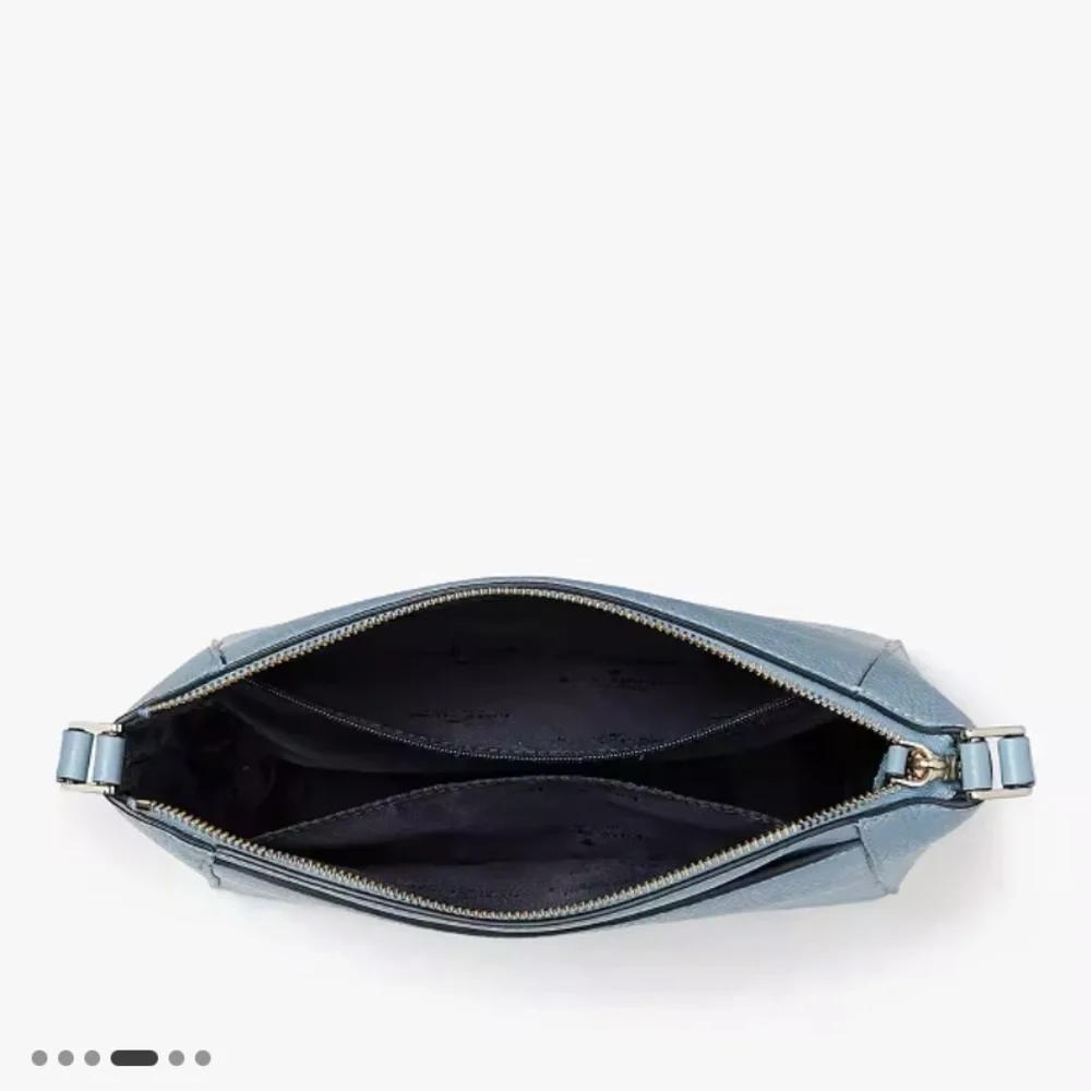 Kate Spade NWT Monica Pebbled Leather Crossbody in Frosty Sky - Picture 4 of 8